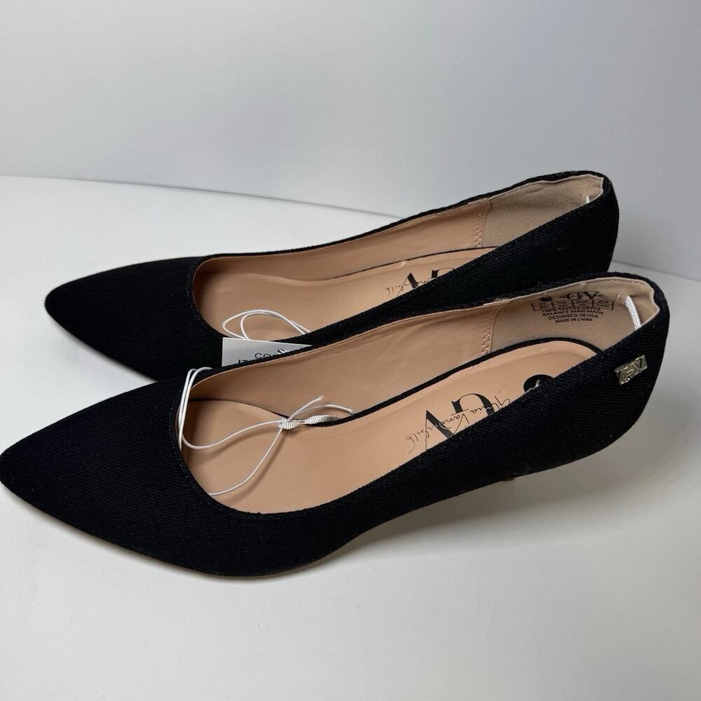 New Gloria Vanderbilt Women's Marilyn Pumps Black Heels Size 8M Shoes